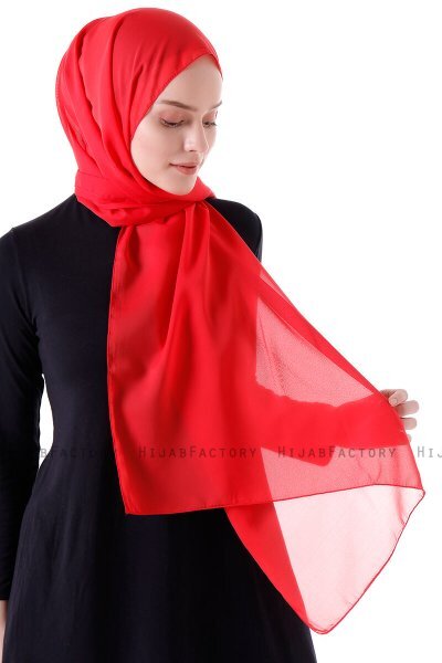 Hadise - Framboos Chiffon Hijab