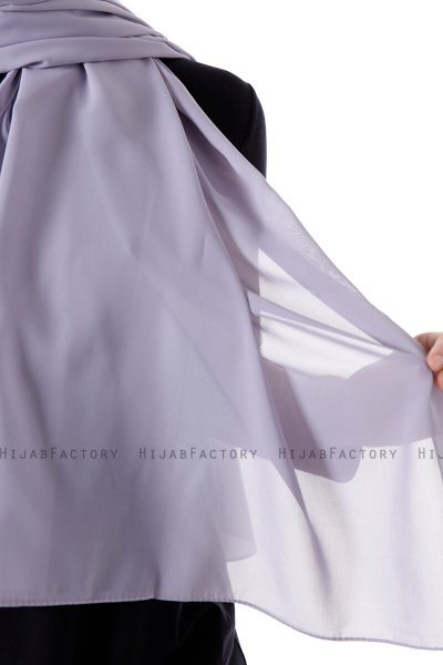 Hadise - Lichtgrijs Chiffon Hijab