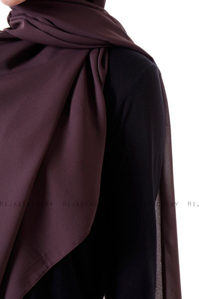 Hadise - Donker Bruin Chiffon Hijab