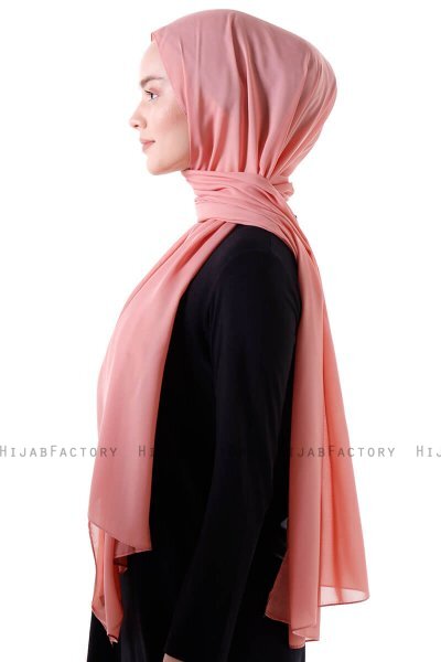 Hadise - Terracotta Chiffon Hijab