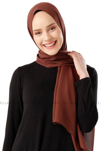Hadise - Bruin Chiffon Hijab