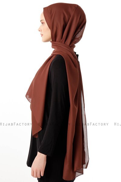 Hadise - Bruin Chiffon Hijab