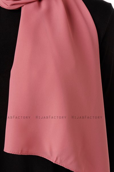 Hadise - Donker Roze Chiffon Hijab