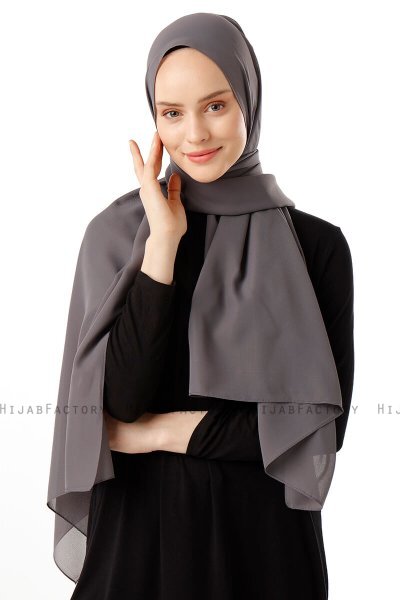 Hadise - Anthracite Chiffon Hijab