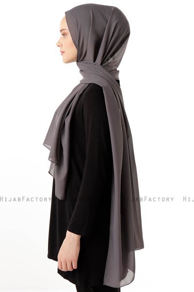 Hadise - Anthracite Chiffon Hijab