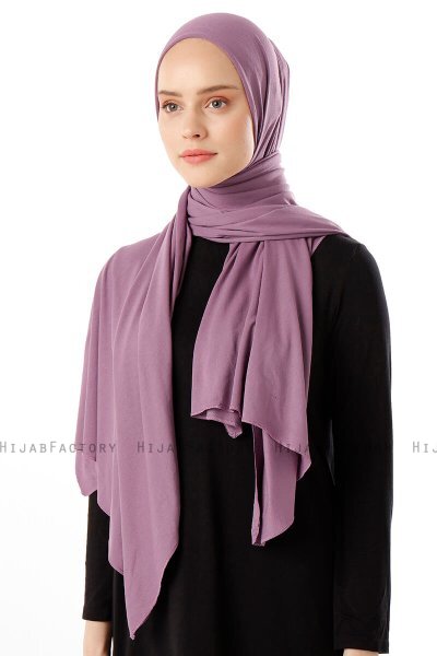 Neylan - Donkerpaars Basic Jersey Hijab