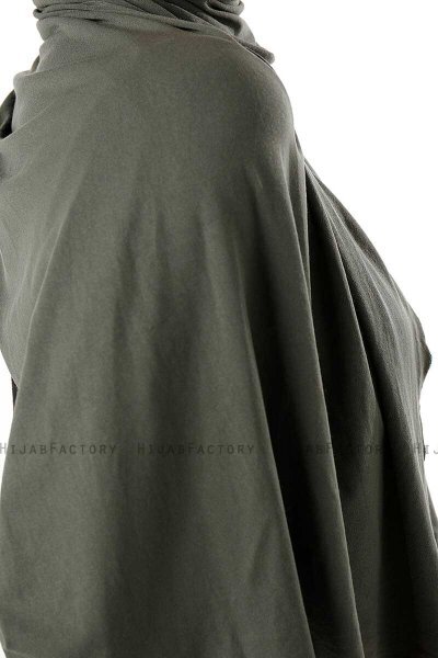 Neylan - Donker Khaki Basic Jersey Hijab