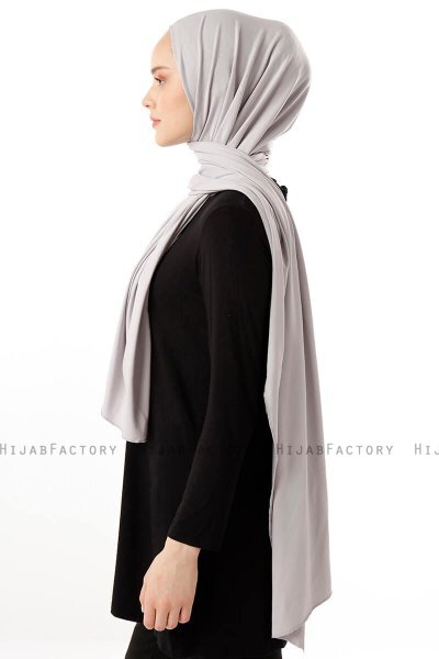 Neylan - Lichtgrijs Basic Jersey Hijab