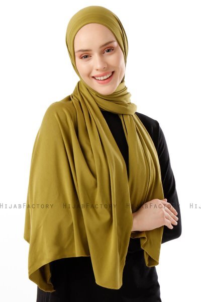 Neylan - Olijfgroen Basic Jersey Hijab