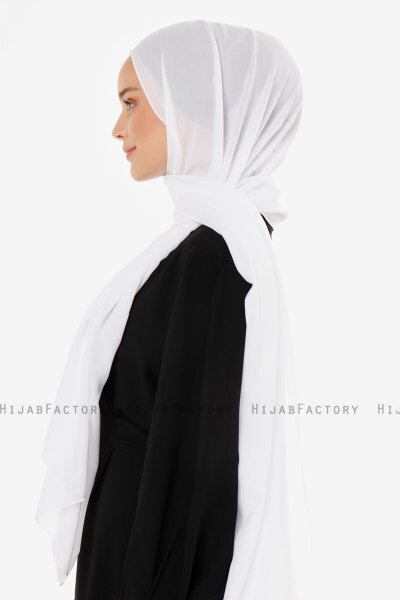 Esra - Wit Chiffon Hijab