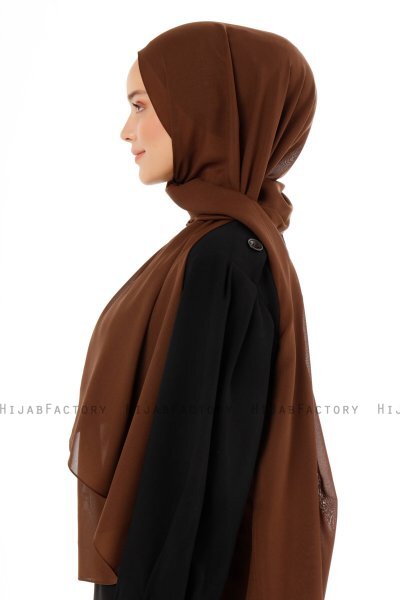 Esra - Bruin Chiffon Hijab