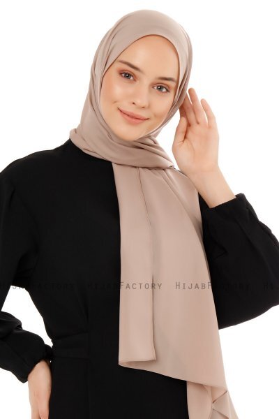 Esra - Licht Taupe Chiffon Hijab