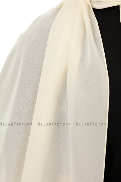 Esra - Licht Beige Chiffon Hijab