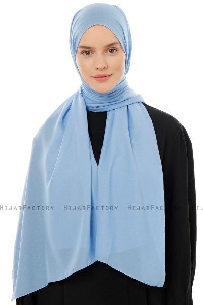 Esra - Lichtblauw Chiffon Hijab