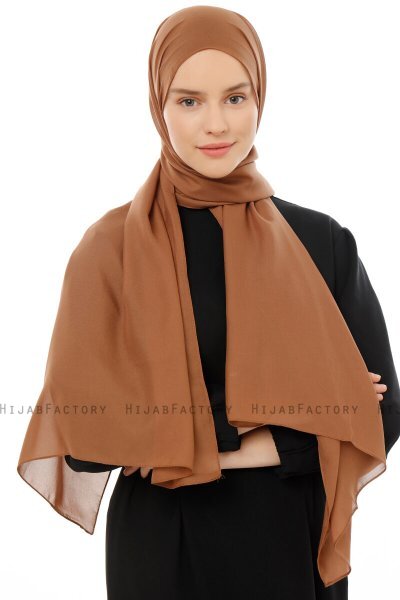 Esra - Lichtbruin Chiffon Hijab