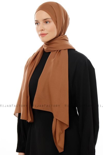 Esra - Lichtbruin Chiffon Hijab