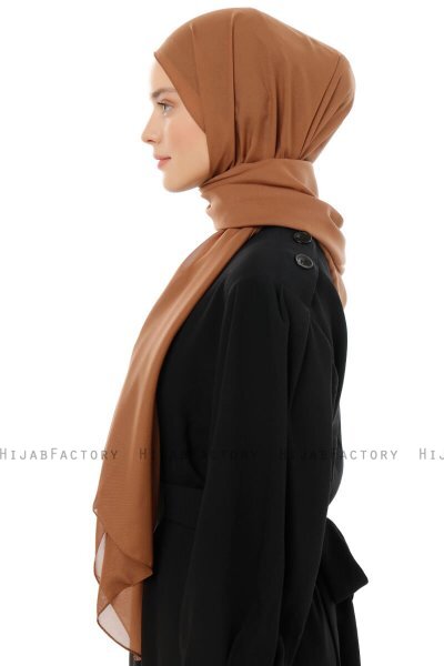 Esra - Lichtbruin Chiffon Hijab