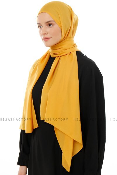 Esra - Mosterd Chiffon Hijab