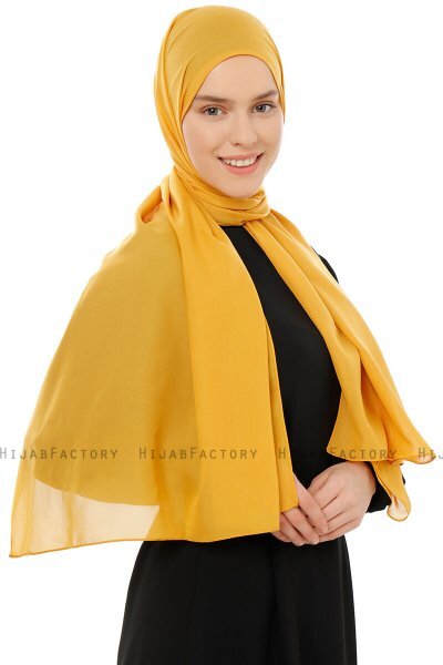 Esra - Mosterd Chiffon Hijab