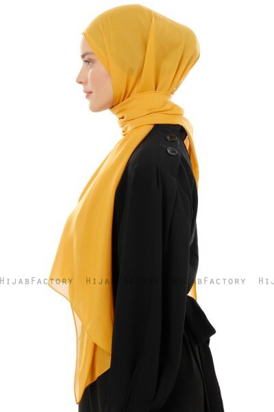 Esra - Mosterd Chiffon Hijab