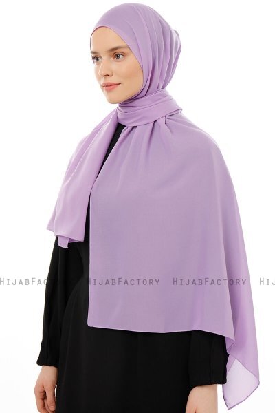 Esra - Lichtpaars Chiffon Hijab