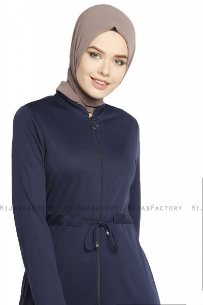 Emine - Marineblauw Abaya - Miss Cazibe
