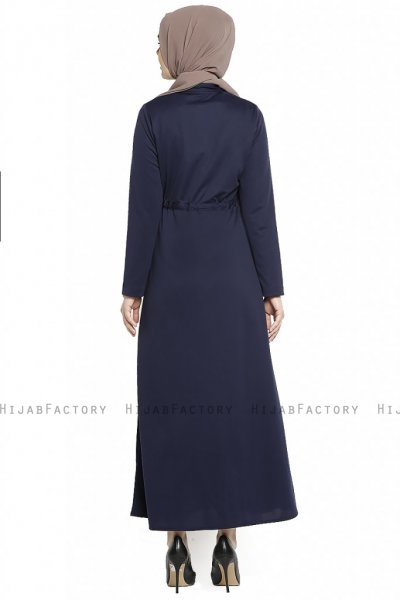Emine - Marineblauw Abaya - Miss Cazibe