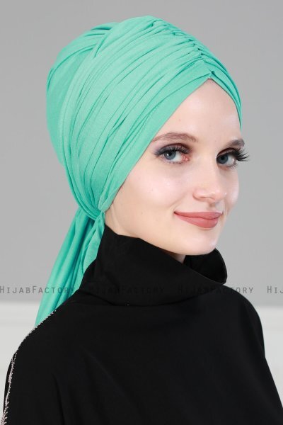 Amy - Turkoois Katoen Turban - Ayse Turban