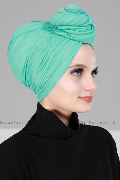 Amy - Turkoois Katoen Turban - Ayse Turban