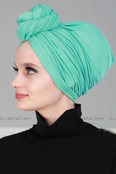 Amy - Turkoois Katoen Turban - Ayse Turban