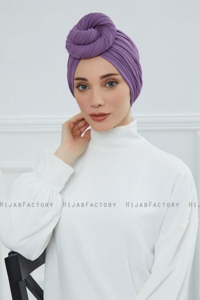 Amy - Violet Katoen Turban