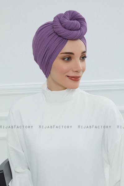 Amy - Violet Katoen Turban