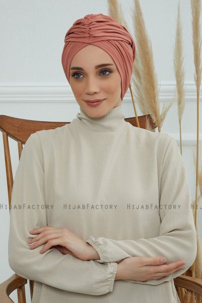Amy - Zalm Katoen Turban