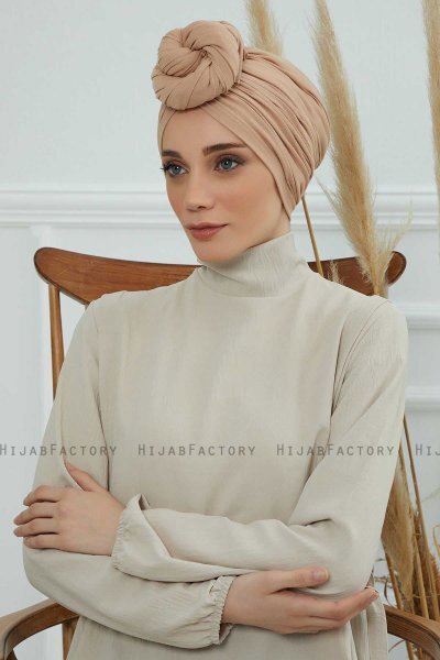 Amy - Sand Katoen Turban