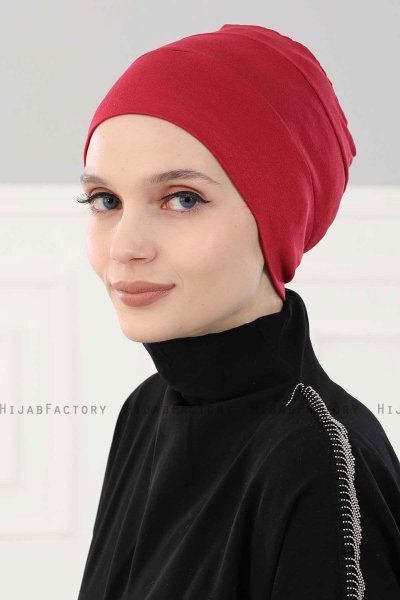 Stella - Bordeaux Katoen Turban