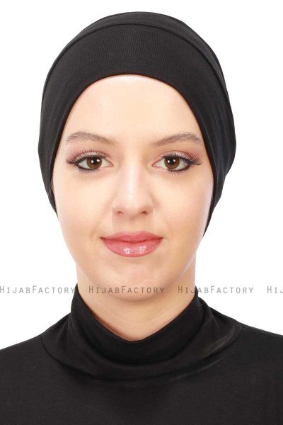 Stella - Zwart Katoen Turban