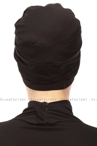 Stella - Zwart Katoen Turban