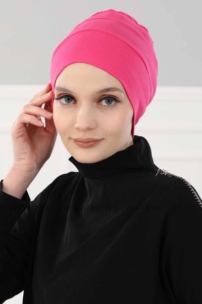 Stella - Fuchsia Katoen Turban