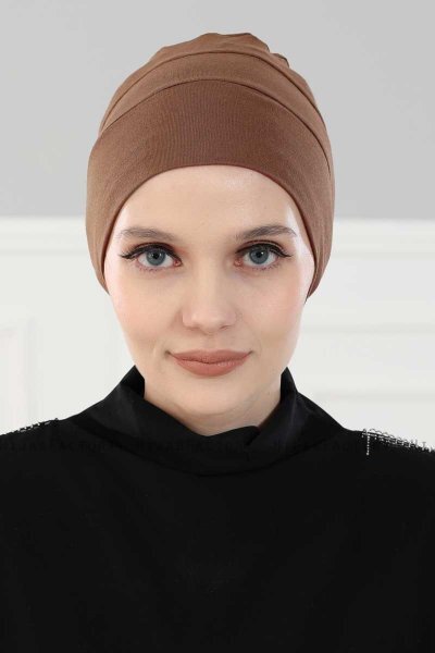 Stella - Caramel Katoen Turban