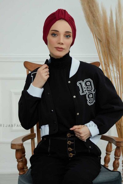 Laura - Bordeaux Katoen Turban
