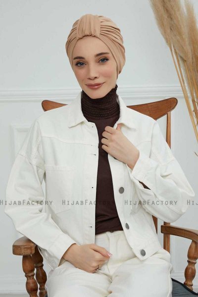 Laura - Sand Katoen Turban