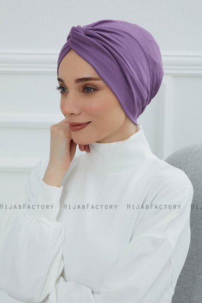 Astrid - Violet Katoen Turban
