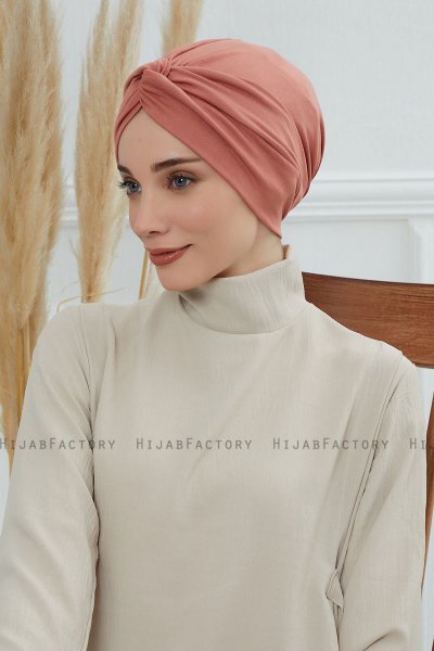 Astrid - Zalm Katoen Turban