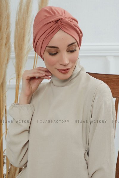 Astrid - Zalm Katoen Turban