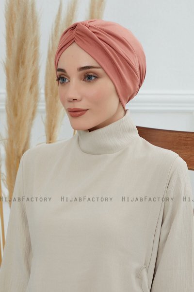 Astrid - Zalm Katoen Turban