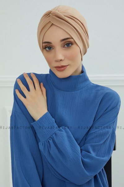Astrid - Sand Katoen Turban