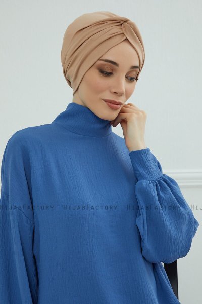 Astrid - Sand Katoen Turban