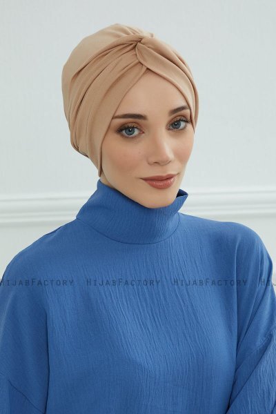 Astrid - Sand Katoen Turban