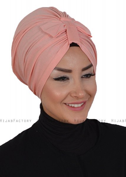 Agnes - Oudroze Katoen Turban - Ayse Turban