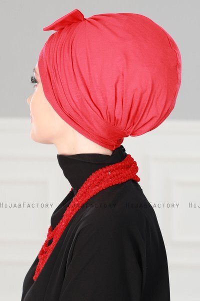 Agnes - Rood Katoen Turban - Ayse Turban